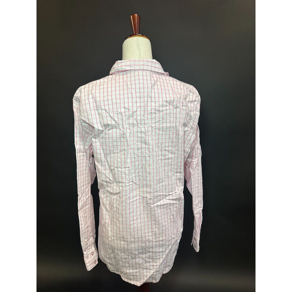 Wrangler Pink Grid Western Shirt XL